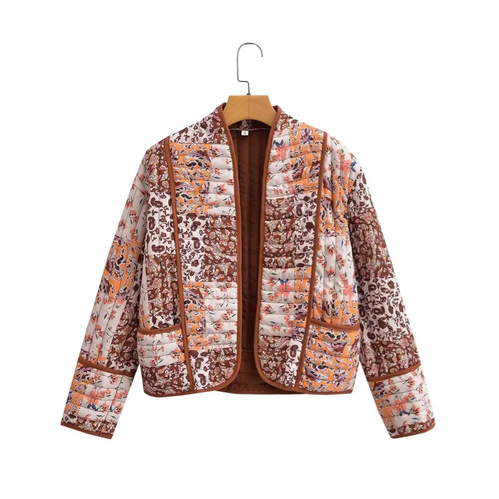 Autumn-Style Printed Bomber