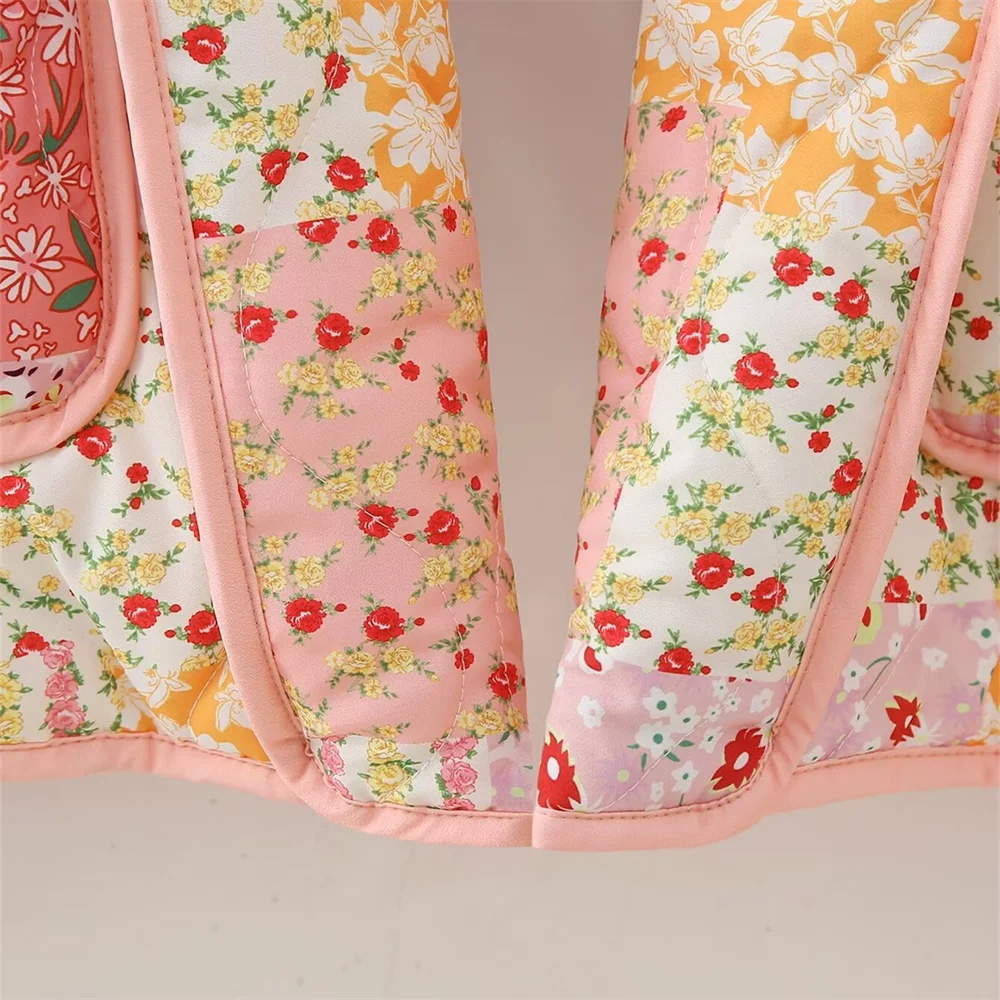 Printed Spring Cotton Bomber