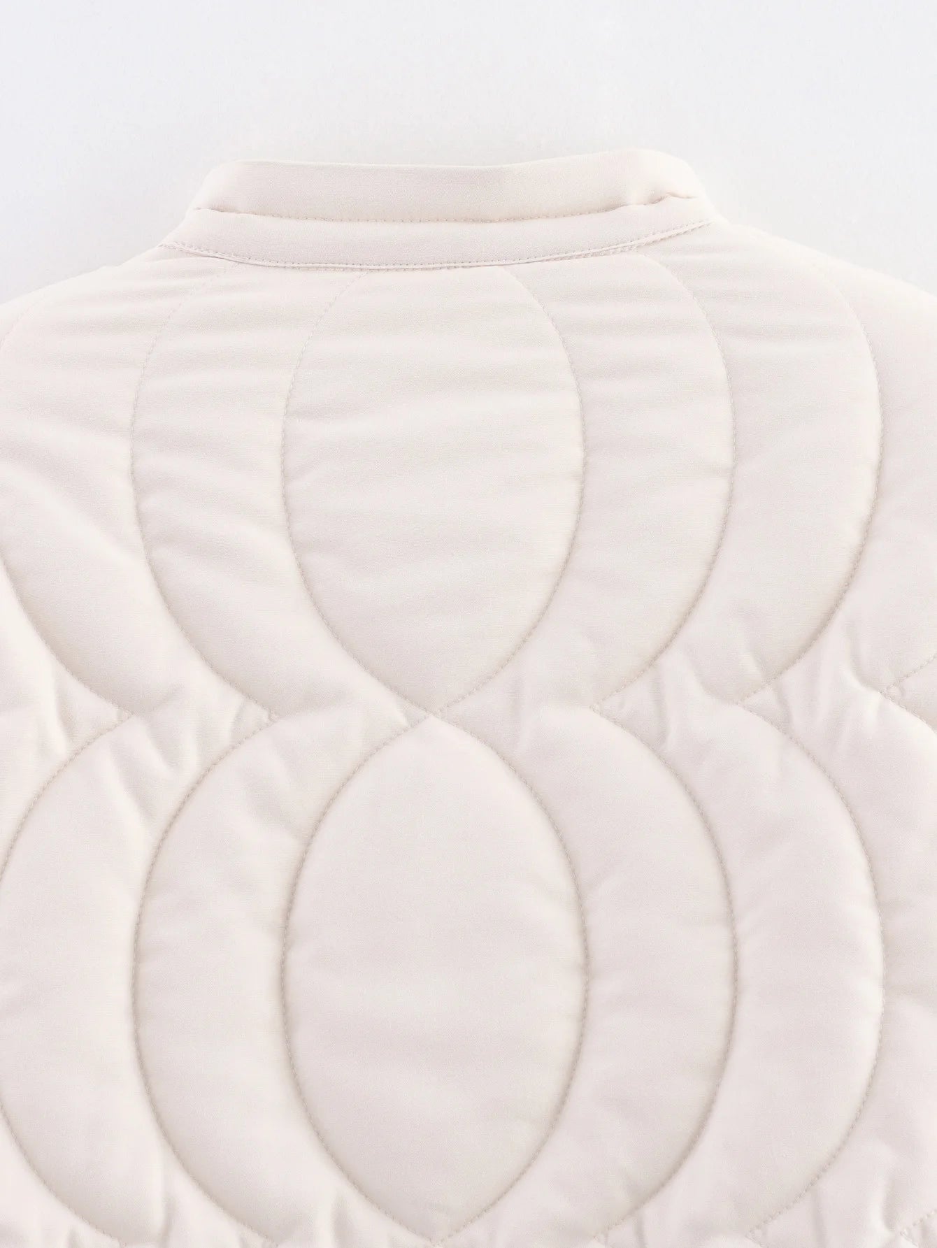 Quilted Floral Embroidery Bomber