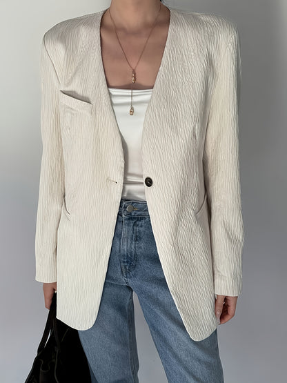 Office Single-Button Blazer