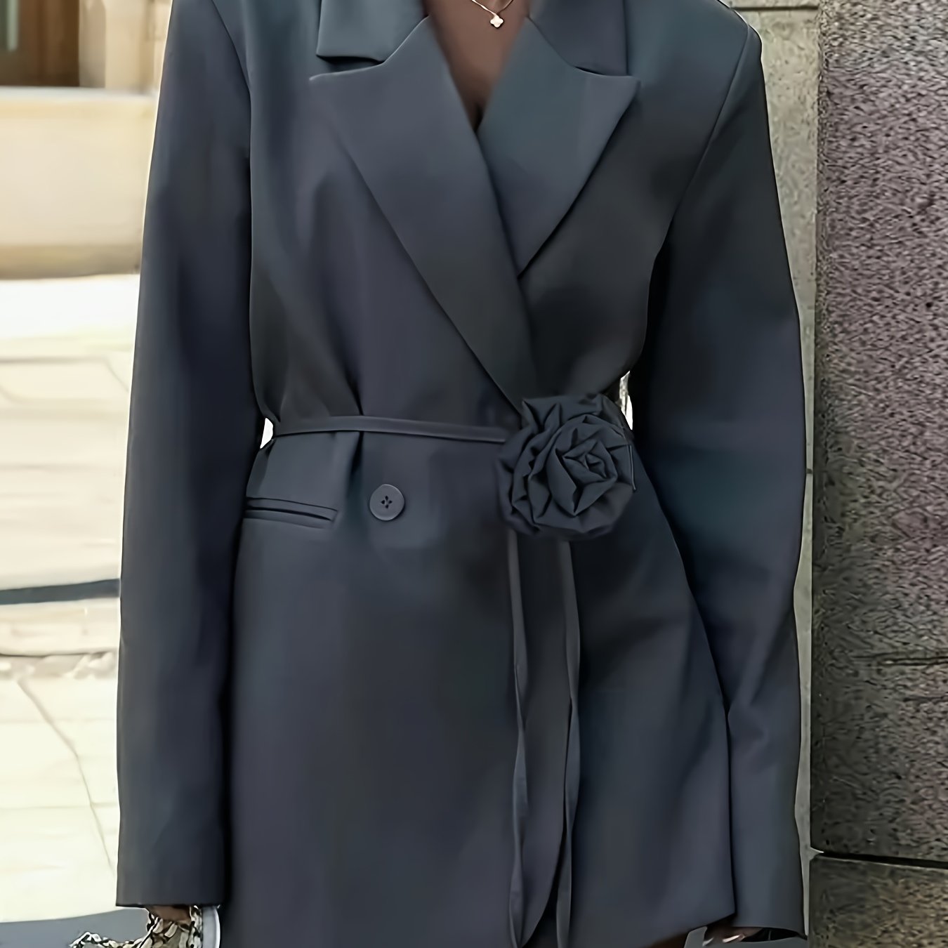 Light Gray Textured Blazer