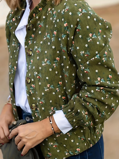Floral Print Casual Jacket