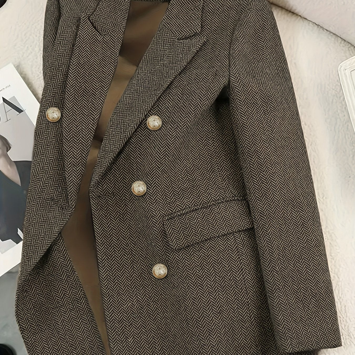 Vintage Olive Brown Blazer