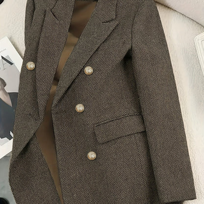 Vintage Olive Brown Blazer