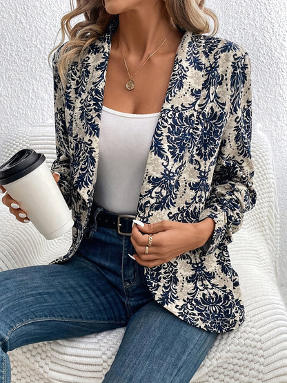 Floral Navy Blazer