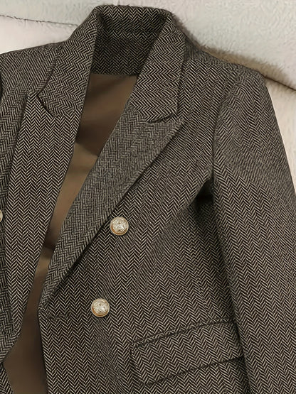 Vintage Olive Brown Blazer