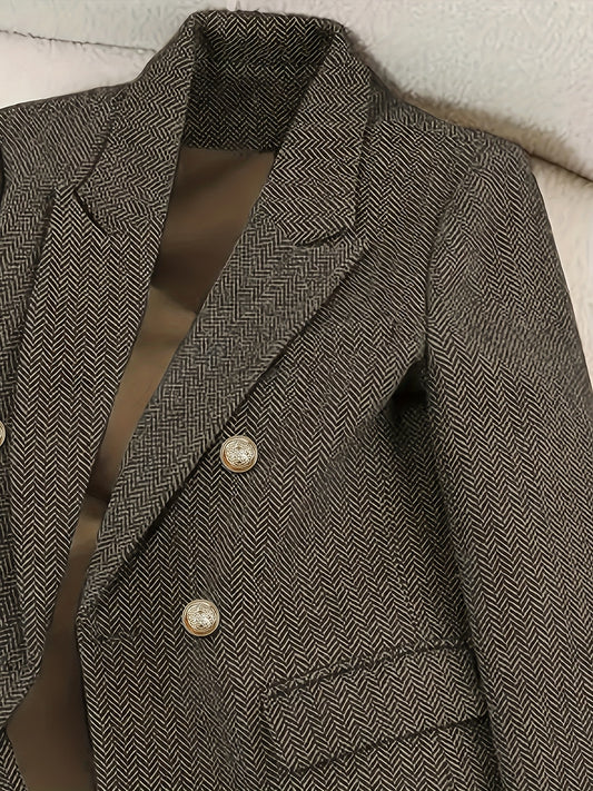 Vintage Olive Brown Blazer