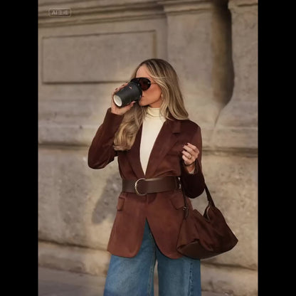 Deerskin Leather Blazer