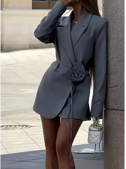 Light Gray Textured Blazer