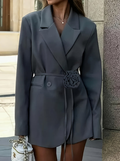 Light Gray Textured Blazer