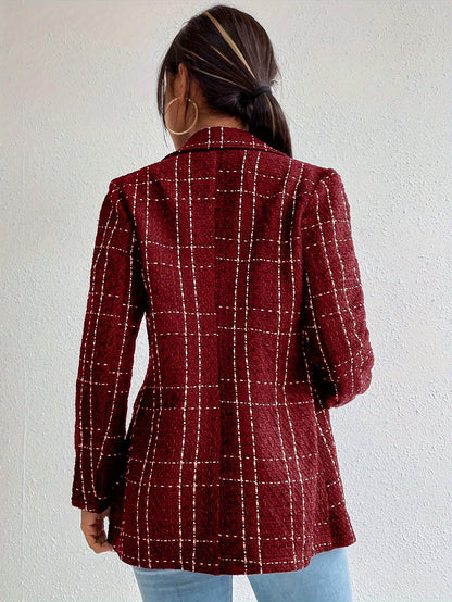 Elegant Brick-Red Blazer