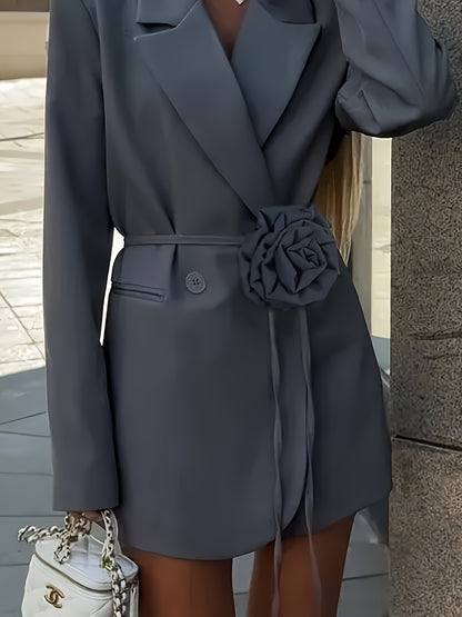 Light Gray Textured Blazer