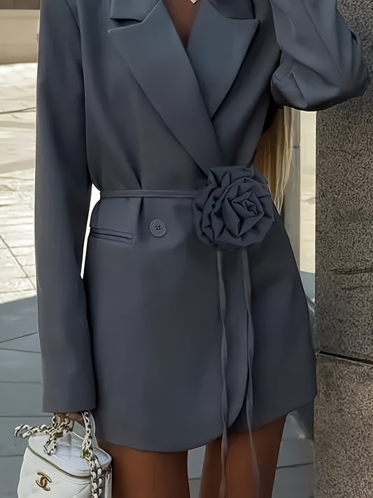 Light Gray Textured Blazer