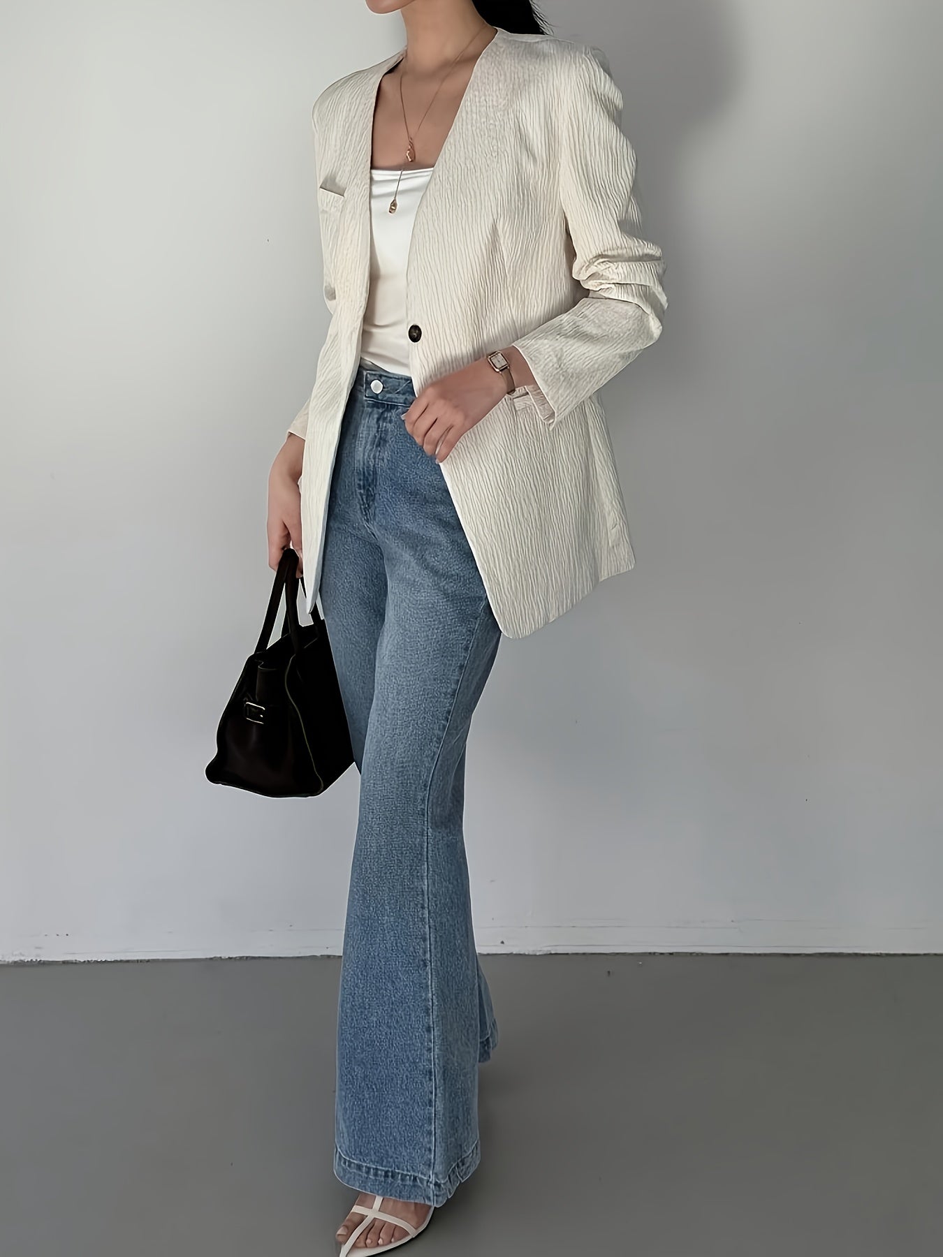 Office Single-Button Blazer