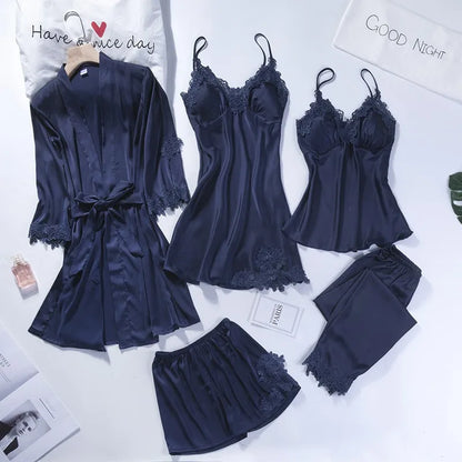 5PCS Sleepwear Kimono