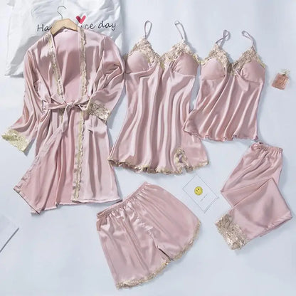 5PCS Sleepwear Kimono