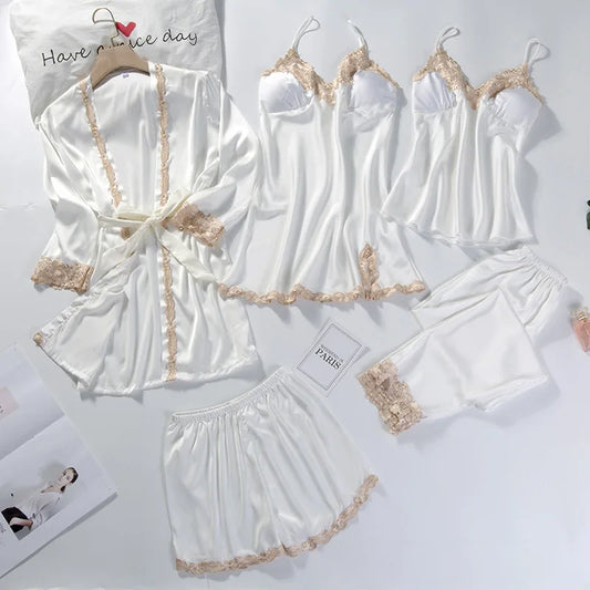 5PCS Sleepwear Kimono
