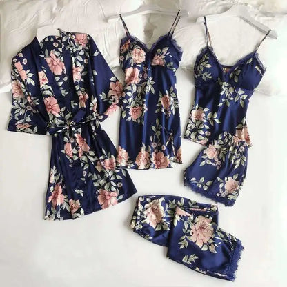 5PCS Sleepwear Kimono