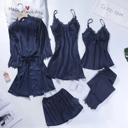 5PCS Sleepwear Kimono