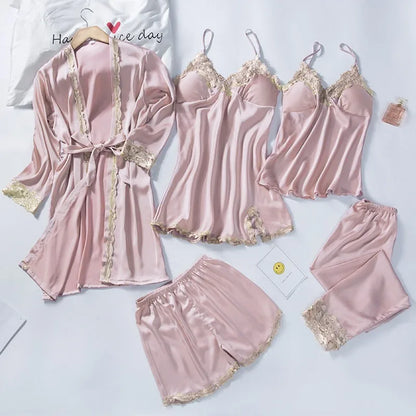 5PCS Sleepwear Kimono