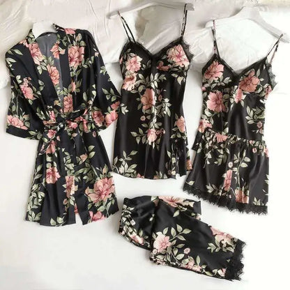 5PCS Sleepwear Kimono