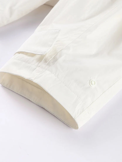 Stand Collar Drawstring Jacket