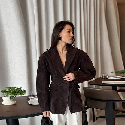 Vintage Solid Blazer