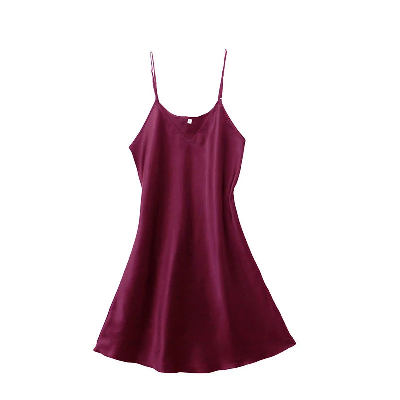 Sleeveless Nighties V-neck