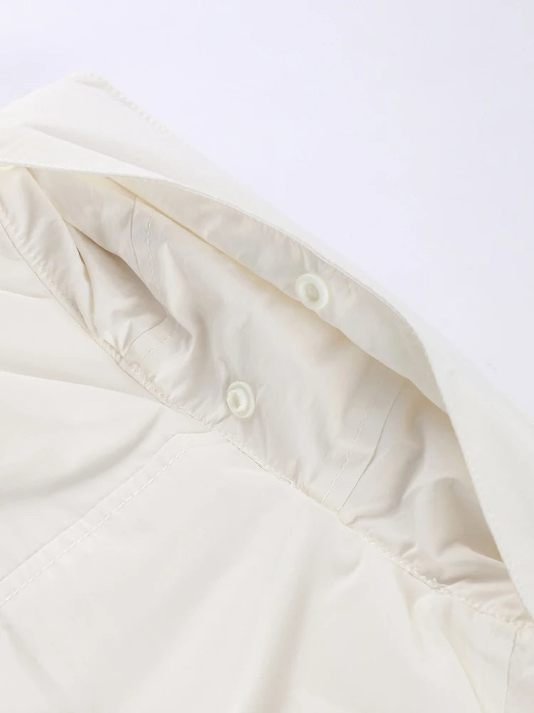 Stand Collar Drawstring Jacket