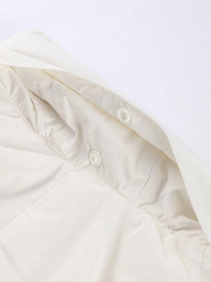 Stand Collar Drawstring Jacket