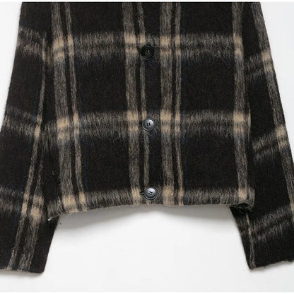 Plaid Woolen Jacket