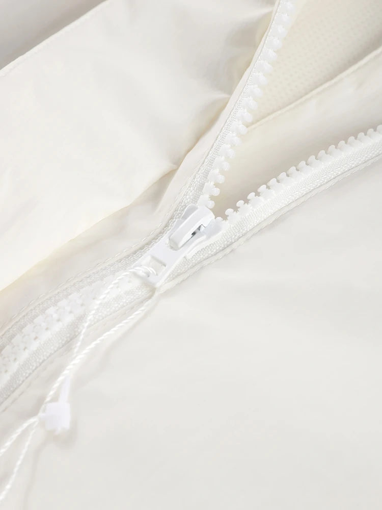 Stand Collar Drawstring Jacket