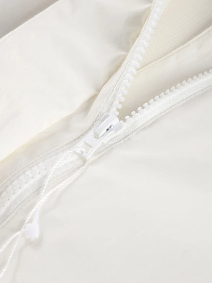 Stand Collar Drawstring Jacket