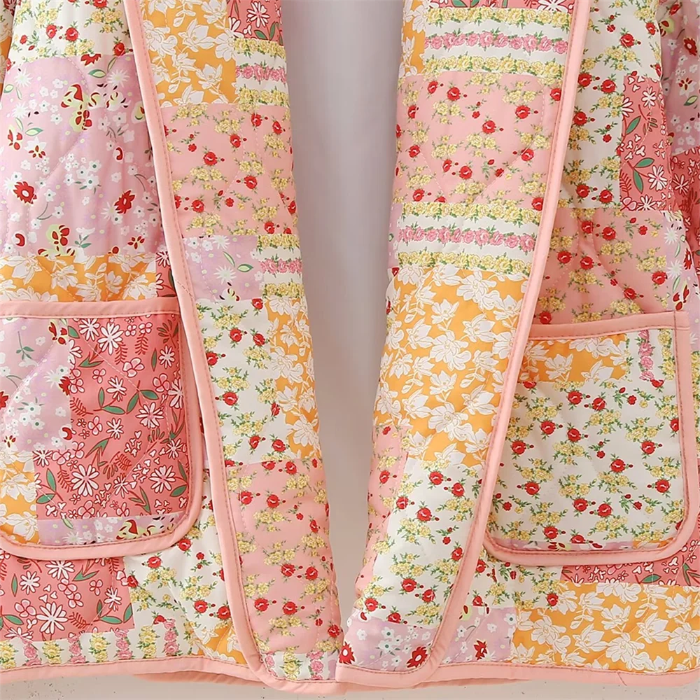 Printed Spring Cotton Bomber