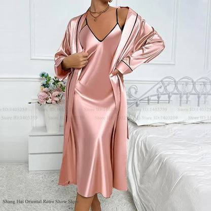 Long-Twinset Home Dress Set
