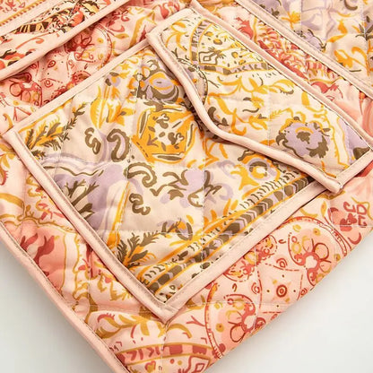 Floral Print Casual Bomber