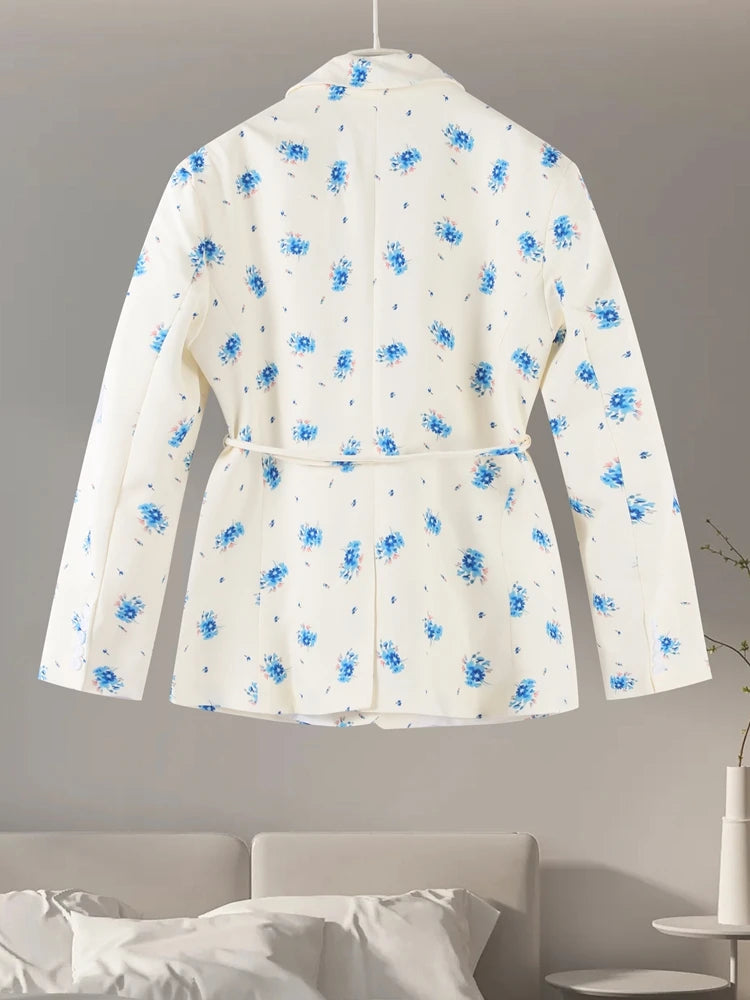 One Button Flower Blazers