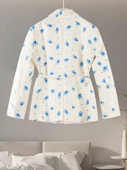 One Button Flower Blazers