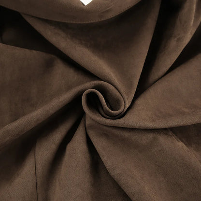 Brown Suede Tie Up Jacket