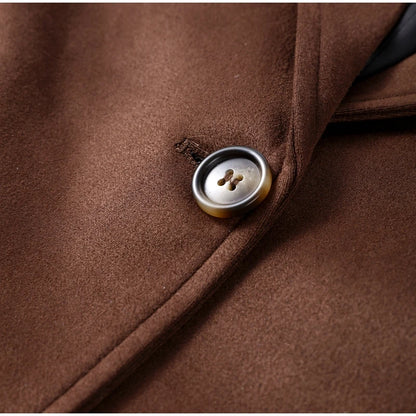 Vintage Brown Suede Blazer
