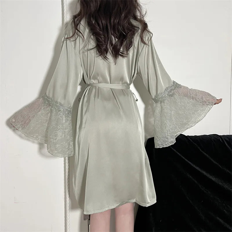 Sexy Embroidery Sleepwear