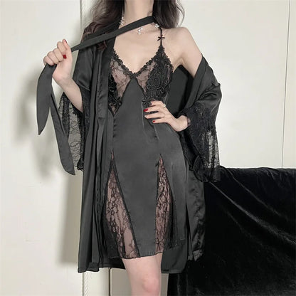 Sexy Embroidery Sleepwear