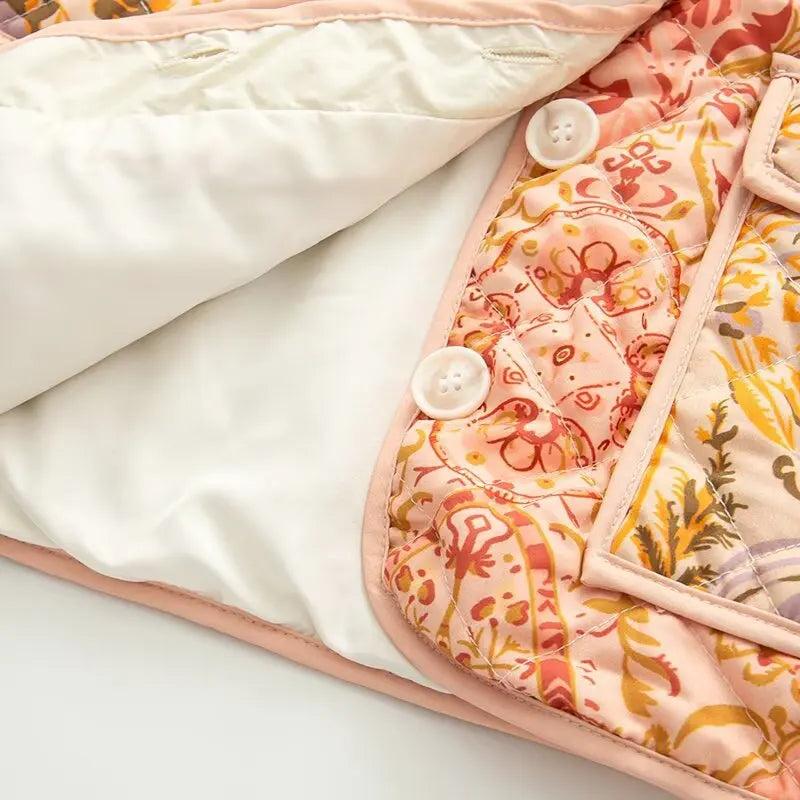 Floral Print Casual Bomber