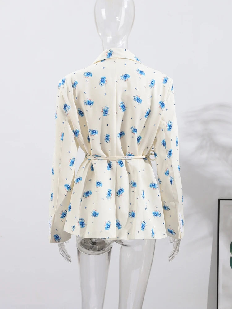 One Button Flower Blazers