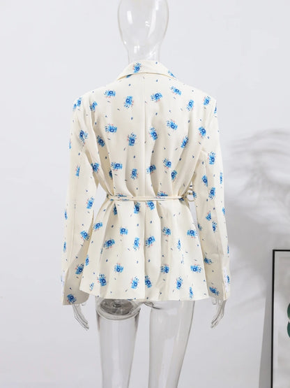 One Button Flower Blazers