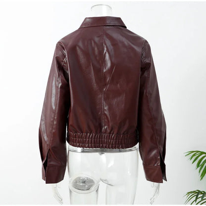 Burgundy Leather Jacket