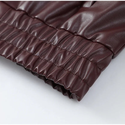 Burgundy Leather Jacket