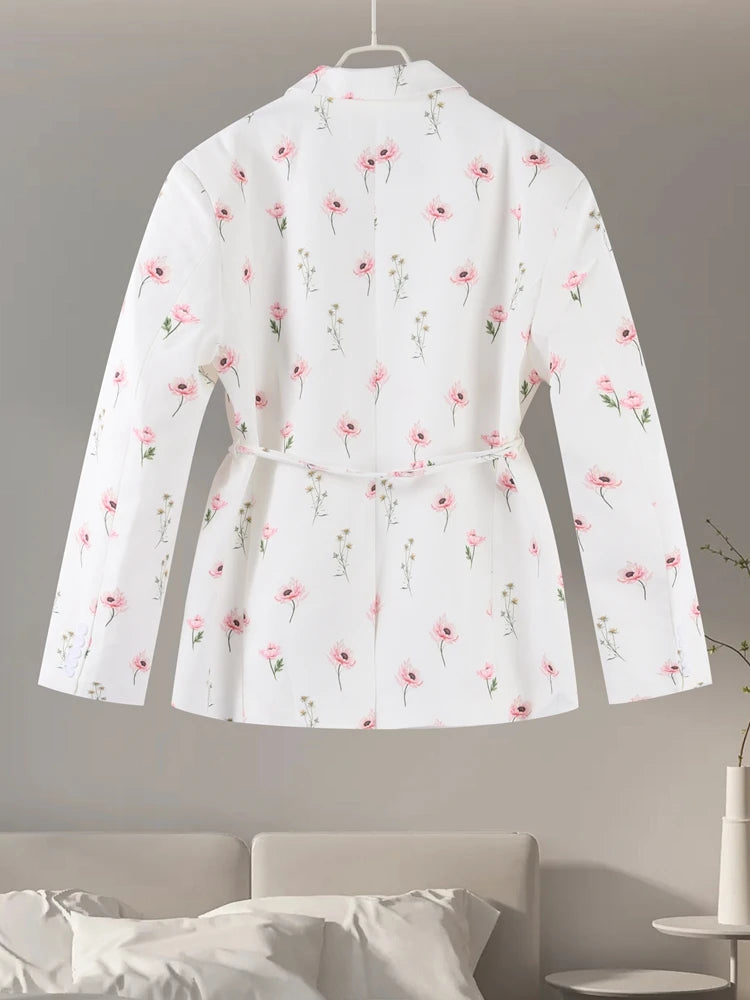 One Button Flower Blazers