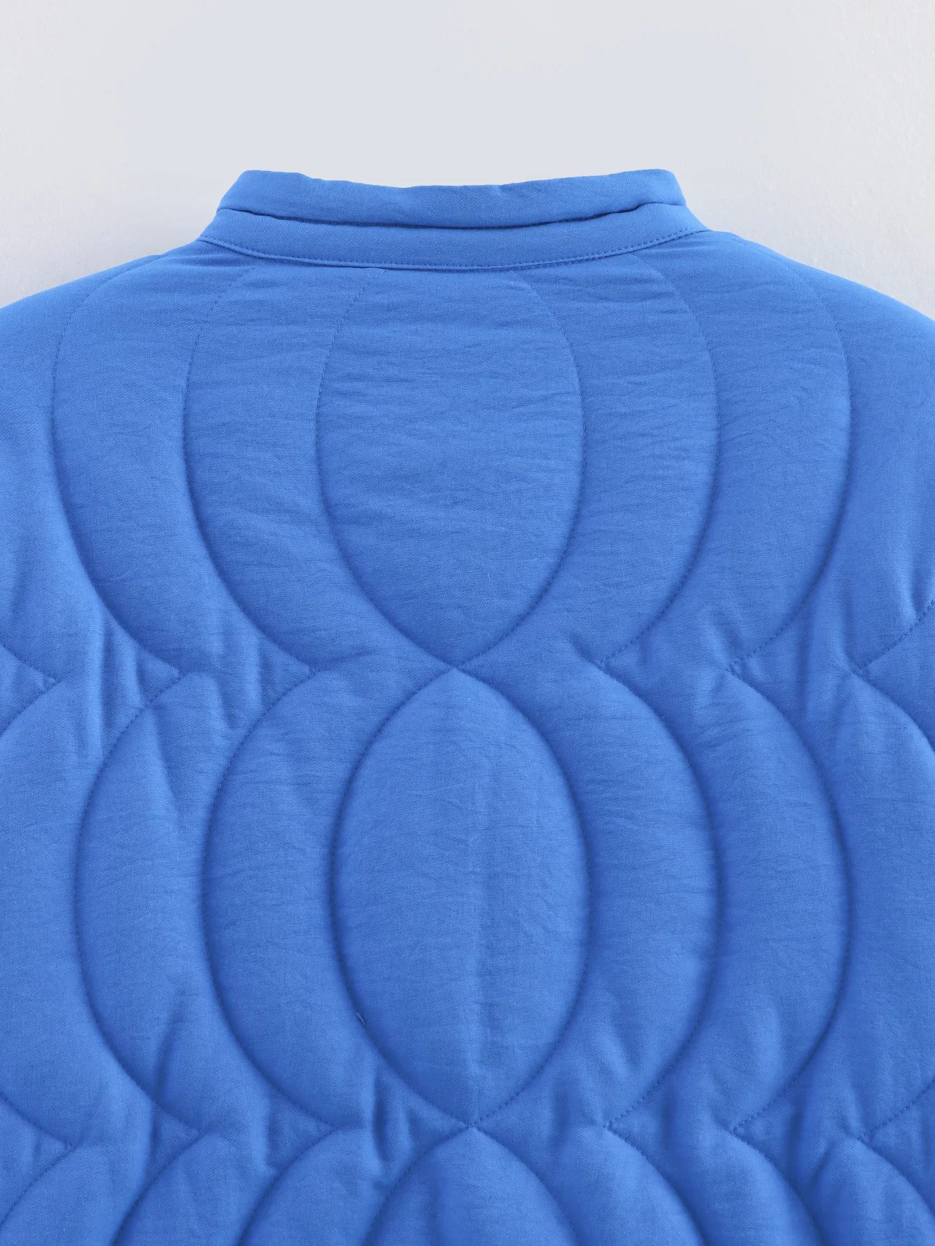 Quilted Floral Embroidery Bomber