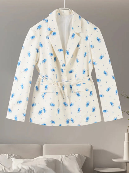 One Button Flower Blazers